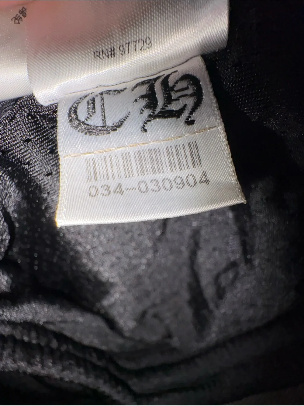Like new Chrome Hearts mesh varsity pants